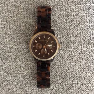 Michael Kors Tortoise Chronograph watch